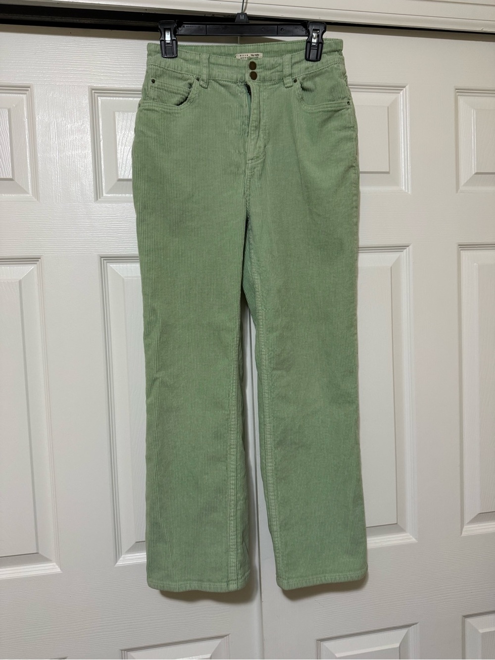 Billabong Women’s Light Green Corduroy Jeans - Casual Straight Leg